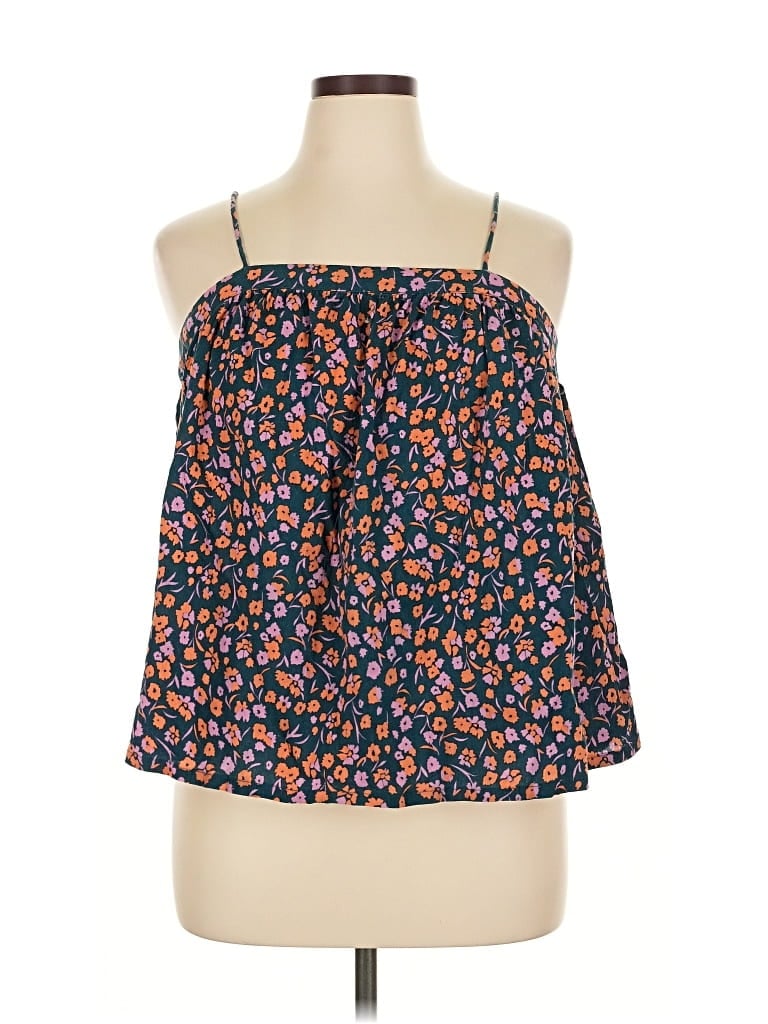 Pre-owned Universal Thread Sleeveless Blouse In Blue