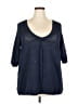 Lane Bryant 100% Cotton Blue Cardigan Size 18 - 20 Plus - photo 1