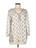 Maurices 100% Polyester Ivory 3/4 Sleeve Blouse Size L - photo 1