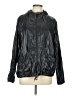 Athleta 100% Nylon Metallic Black Windbreaker Size L - photo 1