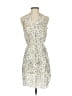 H&M 100% Polyester Polka Dots Ivory Cocktail Dress Size 2 - photo 1