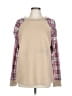 NORACORA Checkered-gingham Tan Cardigan Size L - photo 1