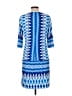 DM Donna Morgan Print Blue Casual Dress Size 12 - photo 2