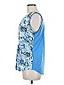Hanna & Gracie 100% Polyester Blue Sleeveless Blouse Size M - photo 5