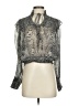 Free People 100% Viscose Silver Long Sleeve Blouse Size XS - photo 1