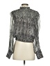 Free People 100% Viscose Silver Long Sleeve Blouse Size XS - photo 2
