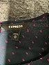 Express Polka Dots Blue Long Sleeve Blouse Size XS - photo 7