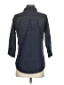 Gretchen Scott Designs Polka Dots Blue 3/4 Sleeve Button-Down Shirt Size S - photo 2