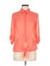 BCX 100% Polyester Polka Dots Orange 3/4 Sleeve Blouse Size M - photo 1