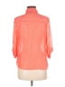 BCX 100% Polyester Polka Dots Orange 3/4 Sleeve Blouse Size M - photo 2