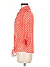 BCX 100% Polyester Polka Dots Orange 3/4 Sleeve Blouse Size M - photo 5