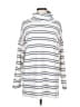Ann Taylor Stripes White Turtleneck Sweater Size M - photo 1