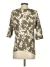 Ella Moss 100% Cotton Gray 3/4 Sleeve Top Size S - photo 2