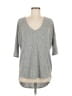 Express Gray 3/4 Sleeve Top Size M - photo 1