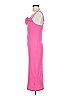 Unbranded 100% Polyester Solid Pink Cocktail Dress Size M - photo 5