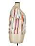Full Circle Trends With Love Stripes Ivory Orange Short Sleeve Blouse Size 3X - photo 4