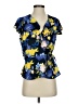 Banana Republic 100% Polyester Blue Short Sleeve Blouse Size S - photo 1