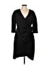 Donna Ricco Solid Black Cocktail Dress Size 12 - photo 1