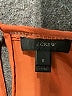J.Crew 100% Polyester Orange Sleeveless Blouse Size 6 - photo 7