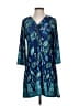 Beach Break Floral Tropical Blue Casual Dress Size S - photo 1