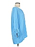 Calvin Klein Blue 3/4 Sleeve Blouse Size M - photo 4