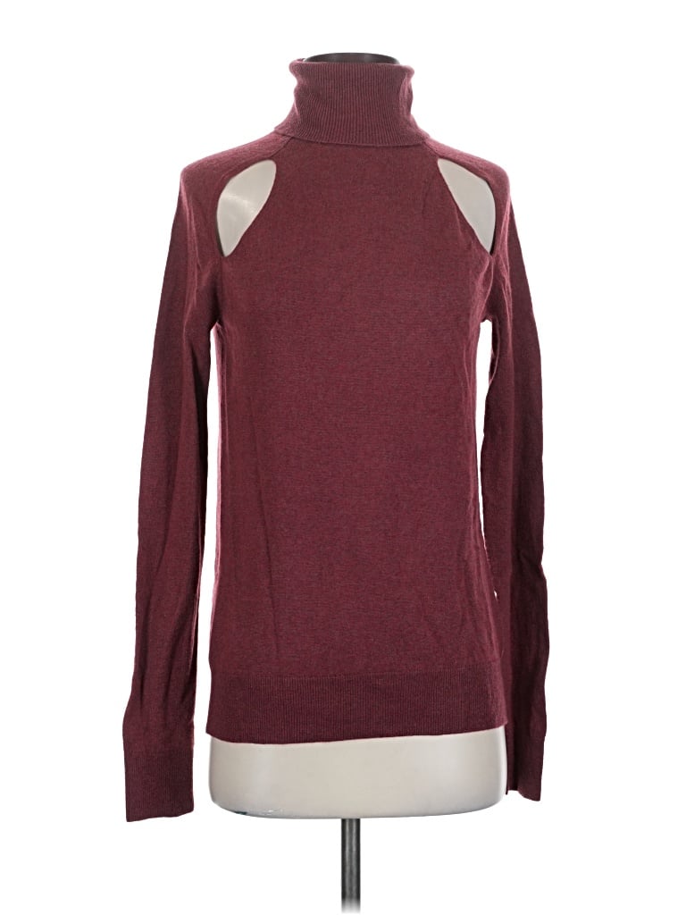 Pre-owned L'agence Turtleneck Sweater In Red