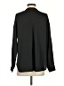 Vince. Black Long Sleeve Silk Top Size 2 - photo 2