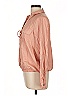 Suede 100% Viscose Pink Long Sleeve Blouse Size L - photo 5