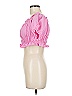 Zara 100% Baumwolle Pink Short Sleeve Blouse Size M - photo 5