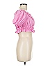 Zara 100% Baumwolle Pink Short Sleeve Blouse Size M - photo 4