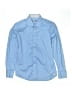 Robert Graham Solid Blue Long Sleeve Button-Down Shirt Size 10 - 12 - photo 1