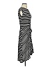 Max Studio 100% Rayon Stripes Black Casual Dress Size XS - photo 4