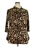 Bepei Animal Print Brown 3/4 Sleeve Blouse Size 2X - photo 1