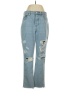 Forever 21 Hearts Blue Jeans Size 28 waist - photo 1
