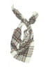 Unbranded Plaid Ivory Brown Scarf One size - photo 1