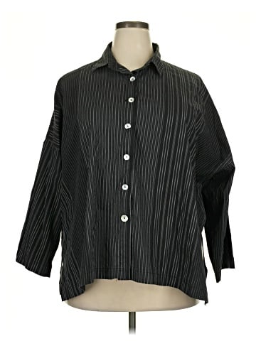 Blanque 3/4 Sleeve Button-Down Shirt (view 1)