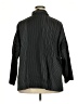 Blanque Stripes Black 3/4 Sleeve Button-Down Shirt Size 2X (2) - photo 2
