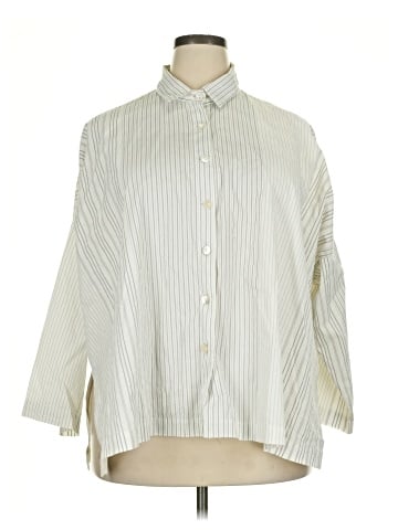 Blanque 3/4 Sleeve Button-Down Shirt (view 1)