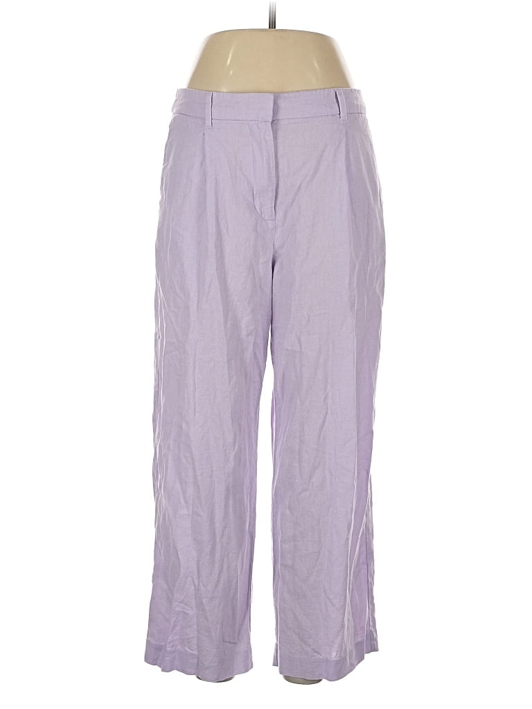 Pre-owned Old Navy Linen Pants In Purple