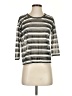 TL The Letter Silver 3/4 Sleeve Top Size S - photo 1