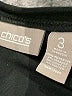 Chico's Black 3/4 Sleeve Top Size XL (3) - photo 7