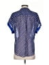 Leifnotes 100% Polyester Stars Blue Short Sleeve Blouse Size 4 - photo 2
