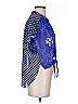 Leifnotes 100% Polyester Stars Blue Short Sleeve Blouse Size 4 - photo 4