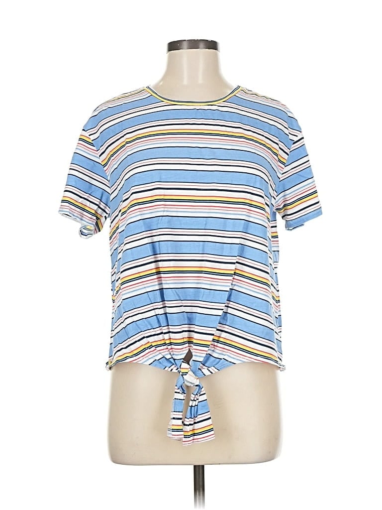 Pre-owned T.la Short Sleeve T-shirt In Blue
