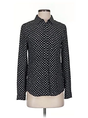 Fossil Long Sleeve Silk Top (view 1)