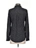Fossil 100% Silk Polka Dots Black Long Sleeve Silk Top Size XS - photo 2
