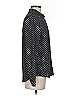 Fossil 100% Silk Polka Dots Black Long Sleeve Silk Top Size XS - photo 4