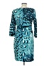Jessica Simpson Print Teal Cocktail Dress Size 10 - photo 2