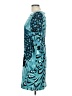 Jessica Simpson Print Teal Cocktail Dress Size 10 - photo 5