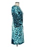 Jessica Simpson Print Teal Cocktail Dress Size 10 - photo 4